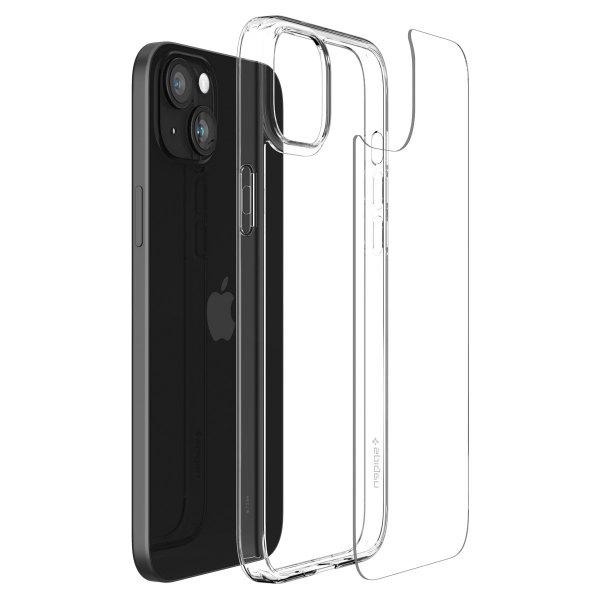 Spigen iPhone 15 Plus Skal Air Skin Hybrid Crystal Clear