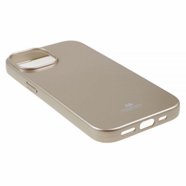 Mercury iPhone 15 Plus Skal Jelly Glitter Guld