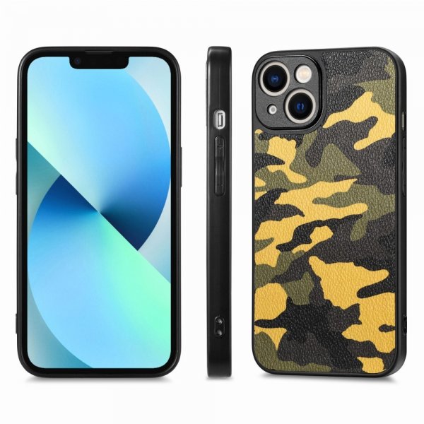 iPhone 15 Plus Skal Kamouflage Gul