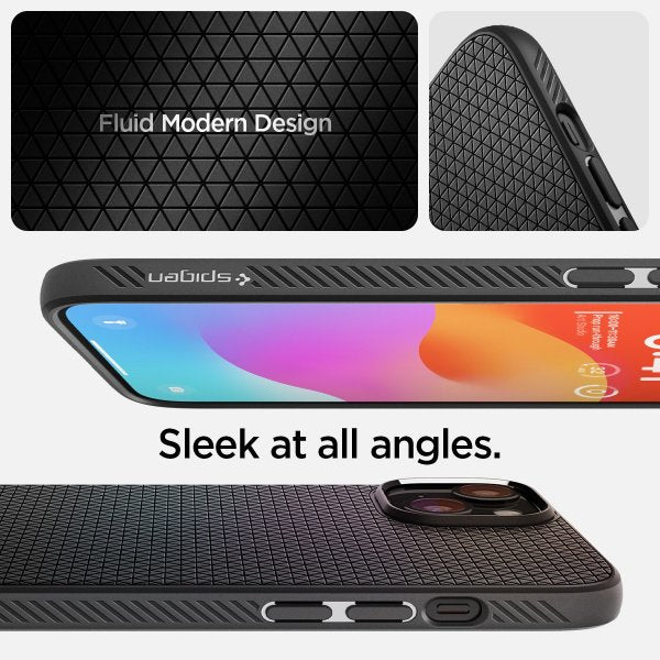 Spigen iPhone 15 Plus Skal Liquid Air Matte Black