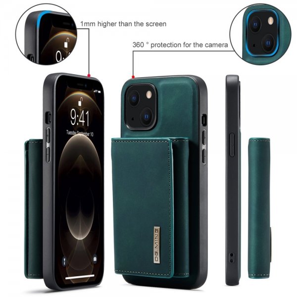 Dg.Ming iPhone 15 Plus Skal M1 Series Löstagbar Korthållare Grön