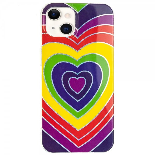 iPhone 15 Plus Skal Motiv Hjärtmönster