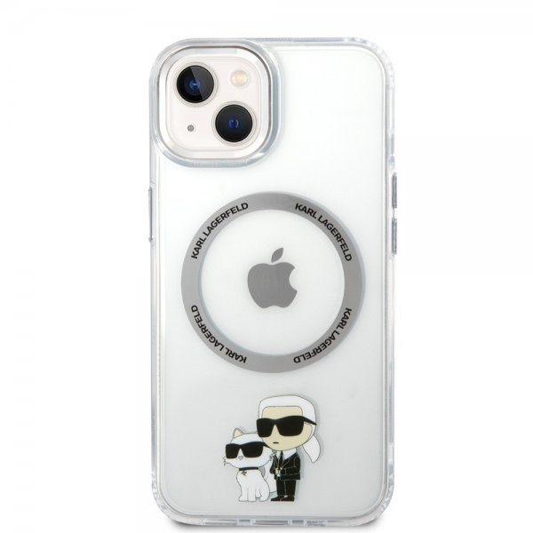 Karl Lagerfeld iPhone 15 Plus Skal NFT Karl & Choupette Transparent