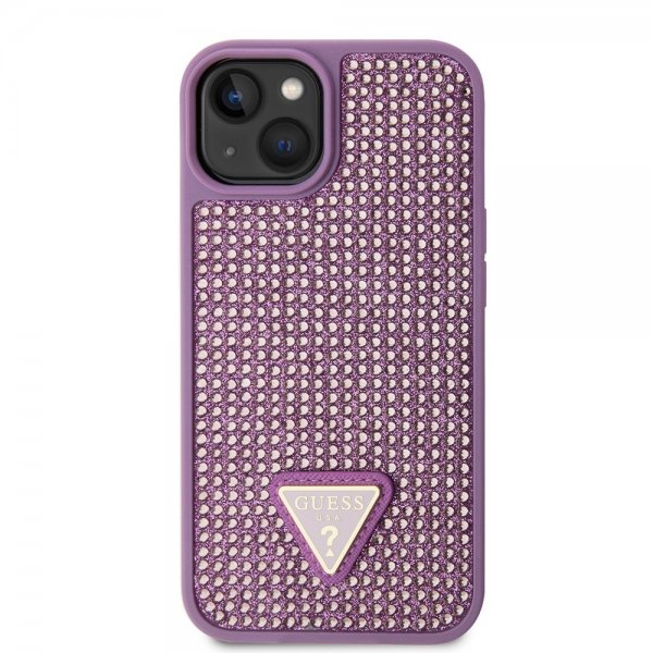 Guess iPhone 15 Plus Skal Rhinestone Lila