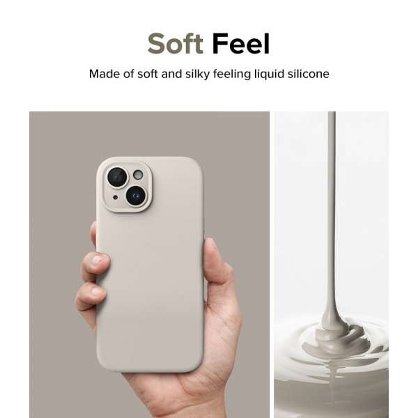 Ringke iPhone 15 Plus Skal Silicone Magnetic Stone