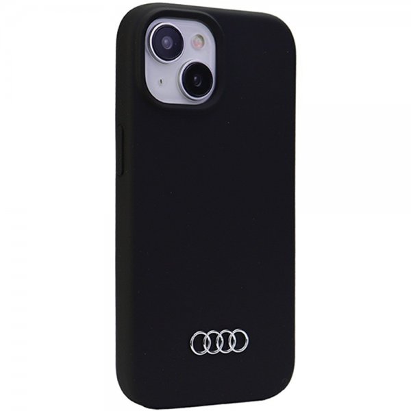 Audi iPhone 15 Plus Skal Silicone Svart