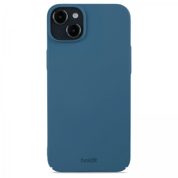 Holdit iPhone 15 Plus Skal Slim Case Denim Blue