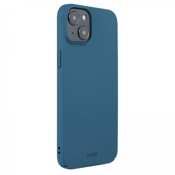 Holdit iPhone 15 Plus Skal Slim Case Denim Blue