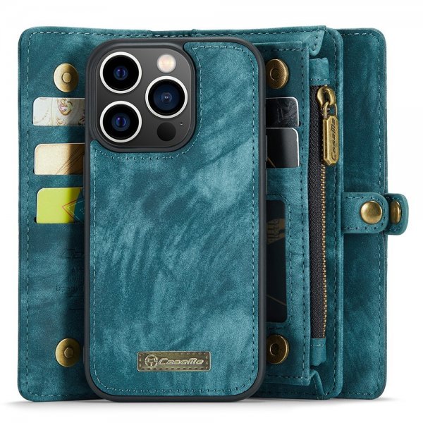 CaseMe iPhone 15 Pro Fodral 008 Series Löstagbart Skal Petrol