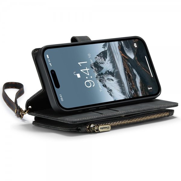 CaseMe iPhone 15 Pro Fodral C30 Series Svart