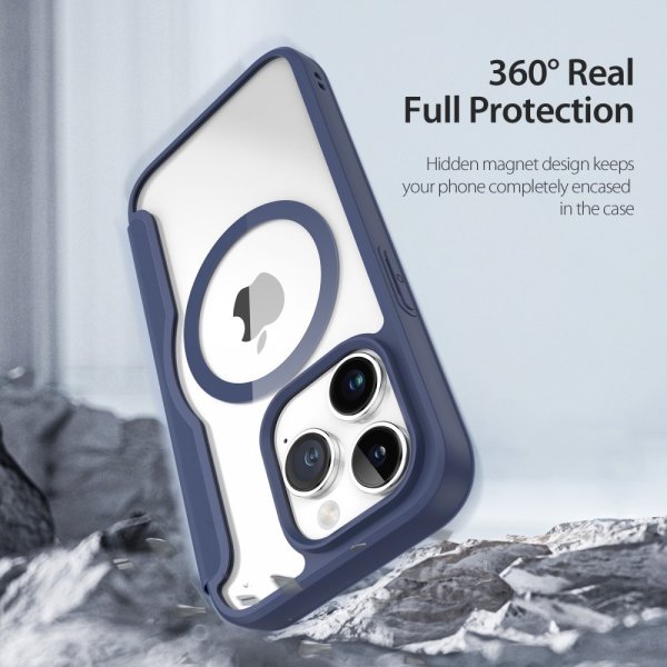 Dux Ducis iPhone 15 Pro Fodral Skin X Pro Series MagSafe Blå