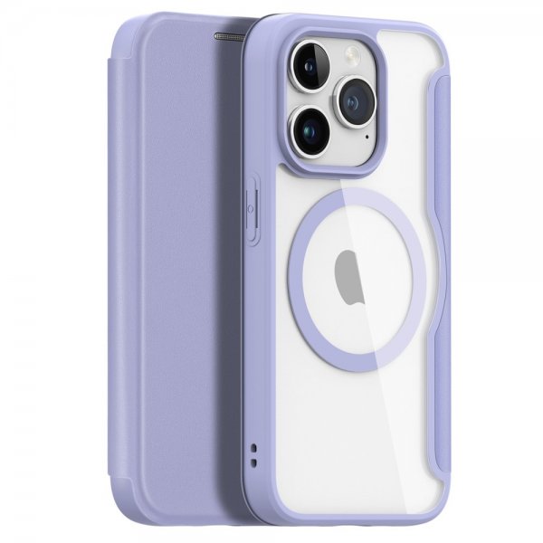 Dux Ducis iPhone 15 Pro Fodral Skin X Pro Series MagSafe Lila