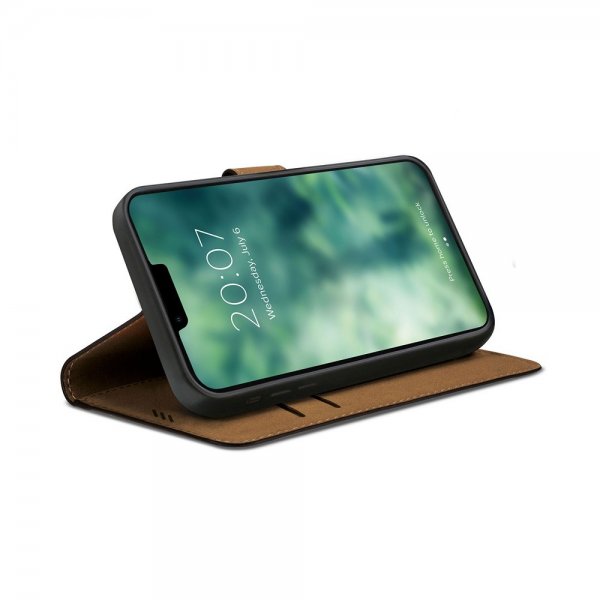 Xqisit iPhone 15 Pro Fodral Slim Wallet Selection Svart