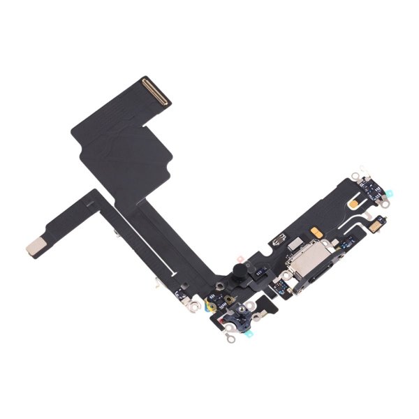 iPhone 15 Pro Laddkontakt med Flexkabel - Svart