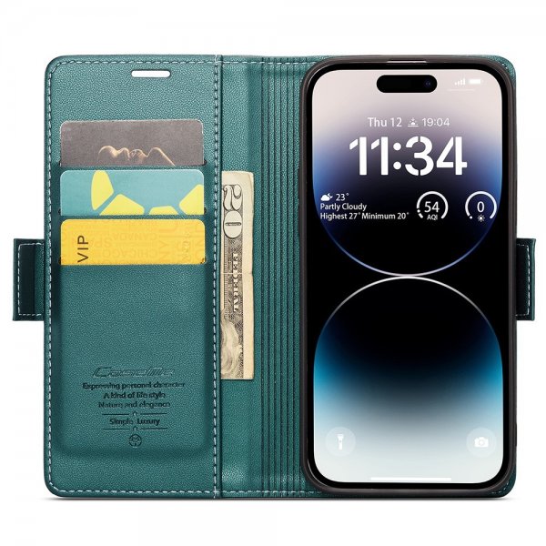 CaseMe iPhone 15 Pro Max Fodral 023 Series Grön