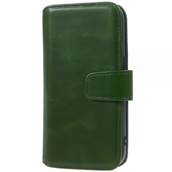 Nordic Covers iPhone 15 Pro Max Fodral Essential Leather Juniper Green