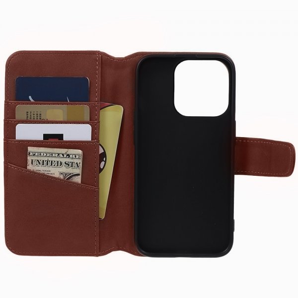 Nordic Covers iPhone 15 Pro Max Fodral Essential Leather Maple Brown