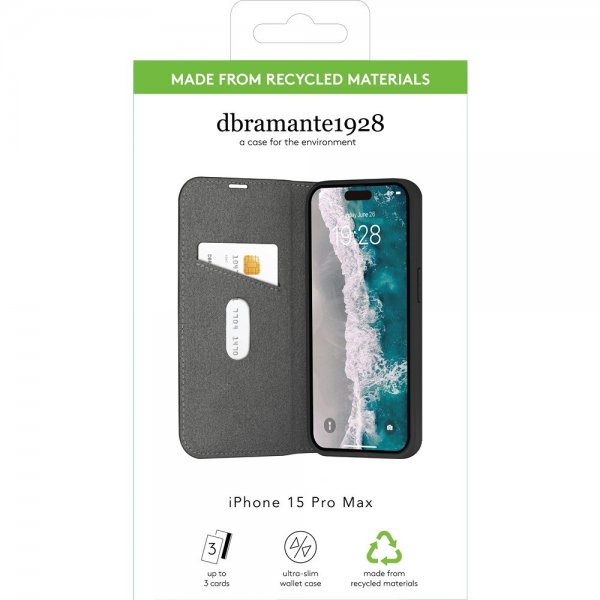 dbramante1928 iPhone 15 Pro Max Fodral Oslo Svart