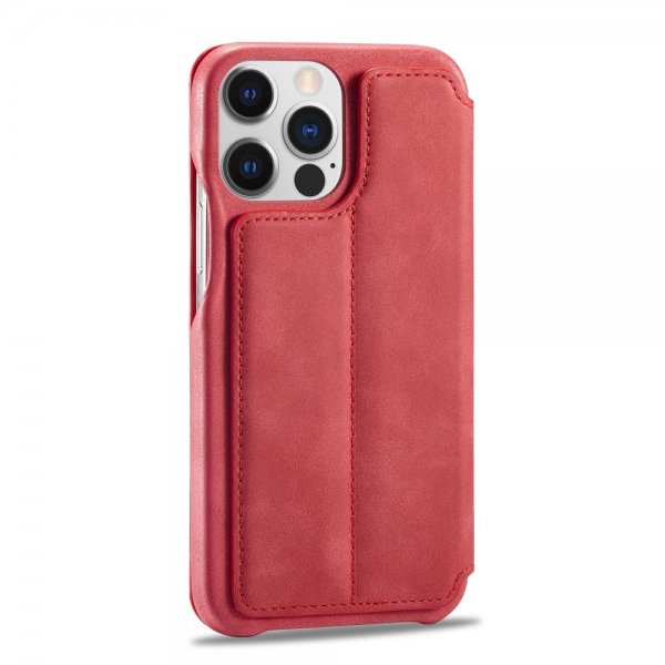 Lc.Imeeke iPhone 15 Pro Max Fodral Retro Röd
