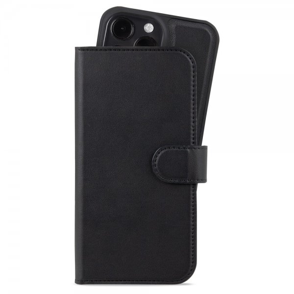 Holdit iPhone 15 Pro Max Fodral Wallet Case Magnet Plus Svart