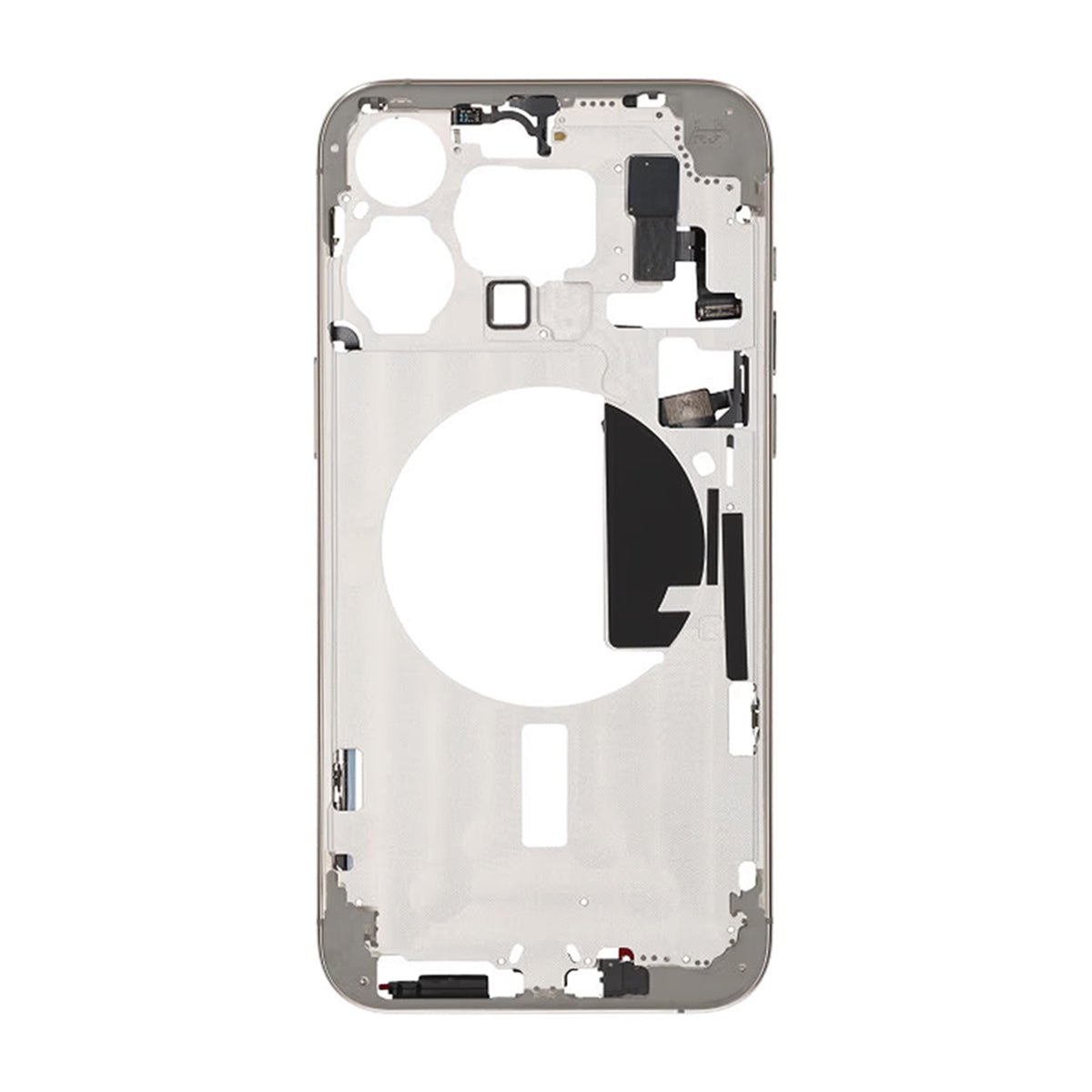 iPhone 15 Pro Max Mittenram med smådelar OEM - Naturlig Titan