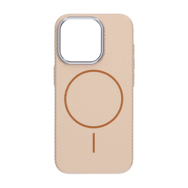 iPhone 15 Pro Max Skal Kolfibermönster MagSafe Guld