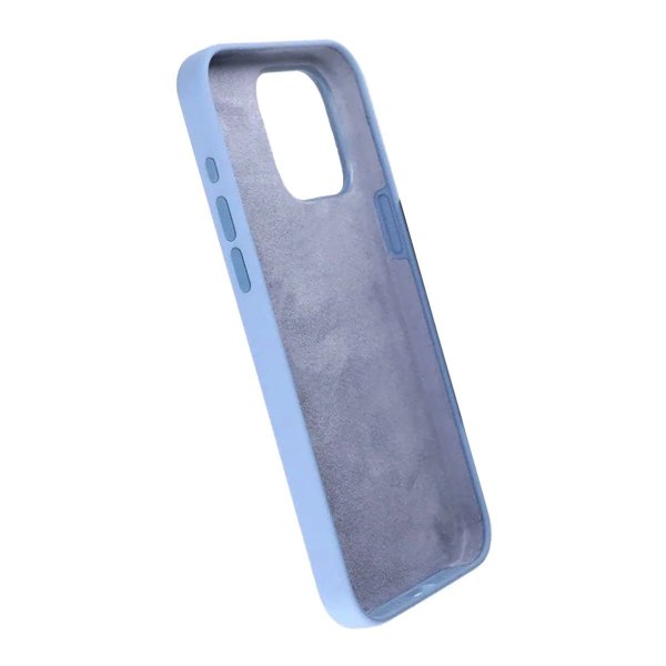 Rvelon iPhone 15 Pro Max Skal Silikon Ljusblå