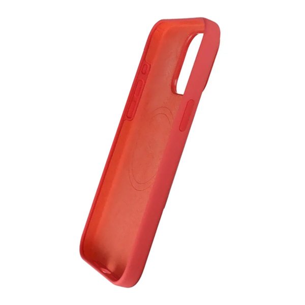 Rvelon iPhone 15 Pro Max Skal Silikon MagSafe Röd