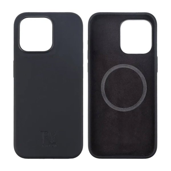 Rvelon iPhone 15 Pro Max Skal Silikon MagSafe Svart