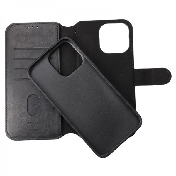 Rvelon iPhone 15 Pro Max Fodral Magnetiskt Avtagbart Skal Svart