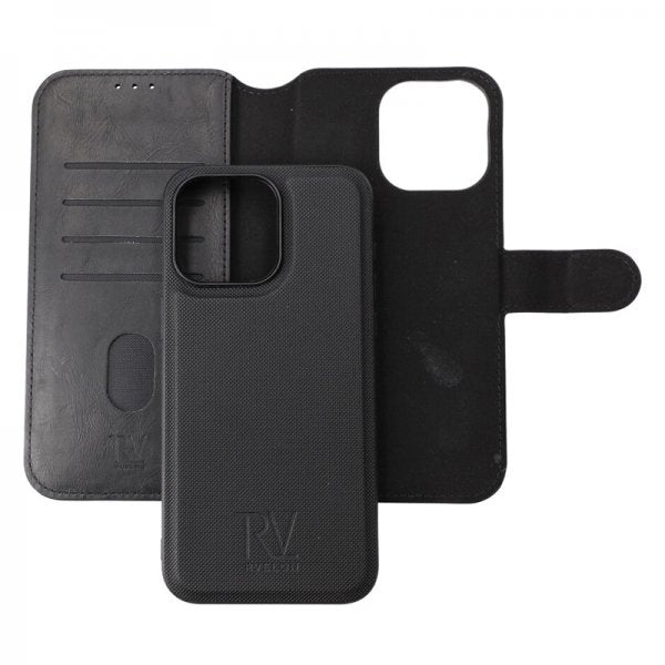Rvelon iPhone 15 Pro Max Fodral Magnetiskt Avtagbart Skal Svart