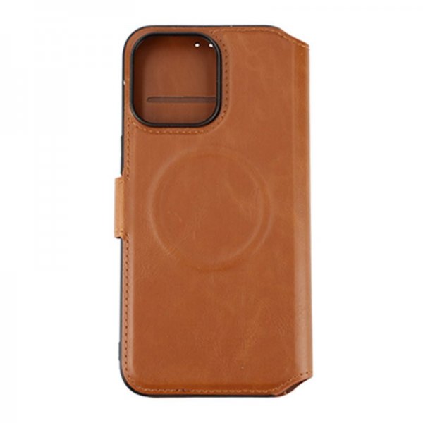 Rvelon iPhone 15 Pro Max Fodral 4 Kortfack MagSafe Brun