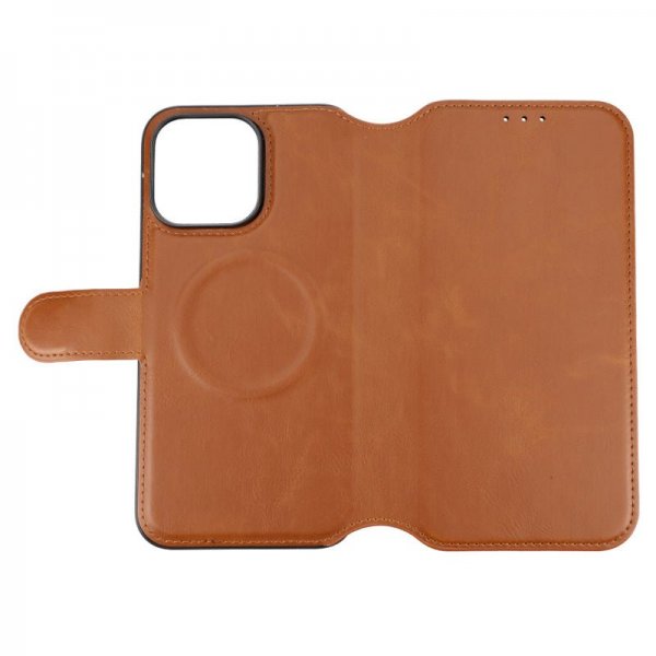 Rvelon iPhone 15 Pro Max Fodral 4 Kortfack MagSafe Brun