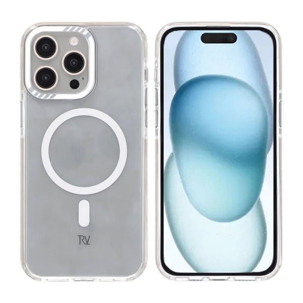 Rvelon iPhone 15 Pro Max Skal Förstärkta Hörn Vit