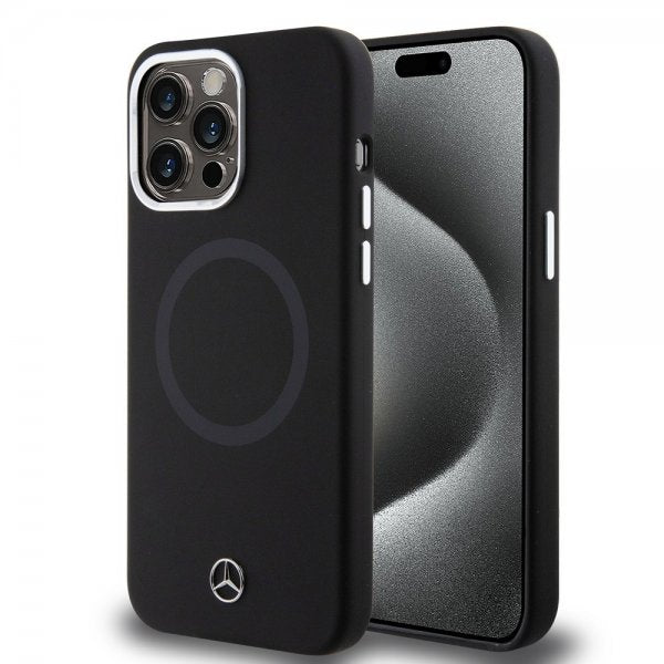 Mercedes Benz iPhone 15 Pro Max Skal Bicolor MagSafe Svart