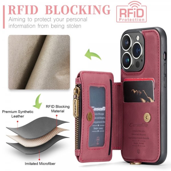 CaseMe iPhone 15 Pro Max Skal C20 Series Röd