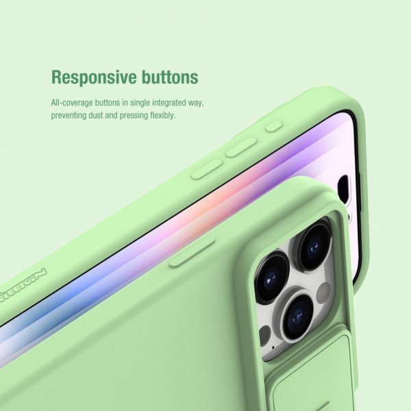 Nillkin iPhone 15 Pro Max Skal CamShield Silky Ljusblå