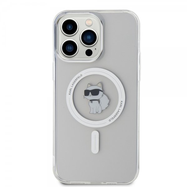 Karl Lagerfeld iPhone 15 Pro Max Skal Choupette MagSafe Transparent