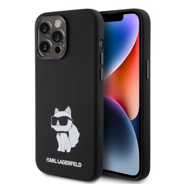 Karl Lagerfeld iPhone 15 Pro Max Skal Choupette NFT Svart