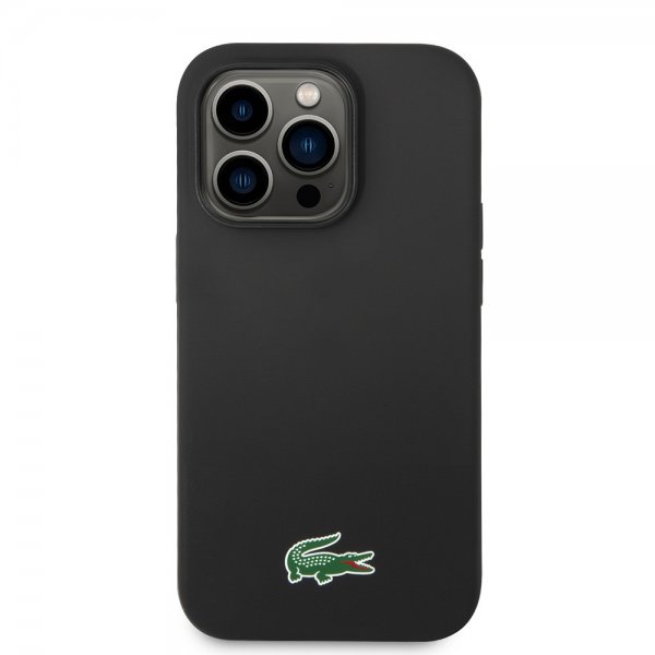 Lacoste iPhone 15 Pro Max Skal Croc Logo MagSafe Svart