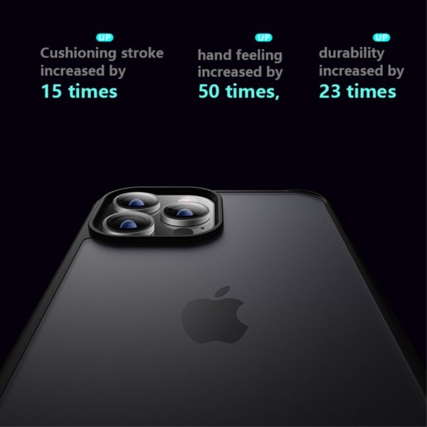 X-Level iPhone 15 Pro Max Skal Frostad Baksida Svart
