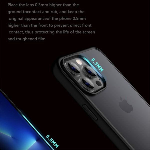 X-Level iPhone 15 Pro Max Skal Frostad Baksida Svart