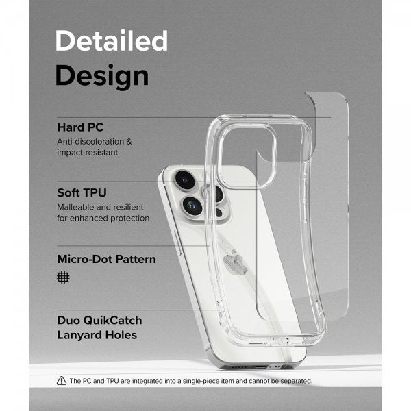 Ringke iPhone 15 Pro Max Skal Fusion Clear