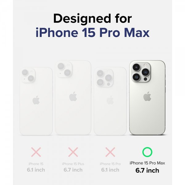 Ringke iPhone 15 Pro Max Skal Fusion Magnetic Clear