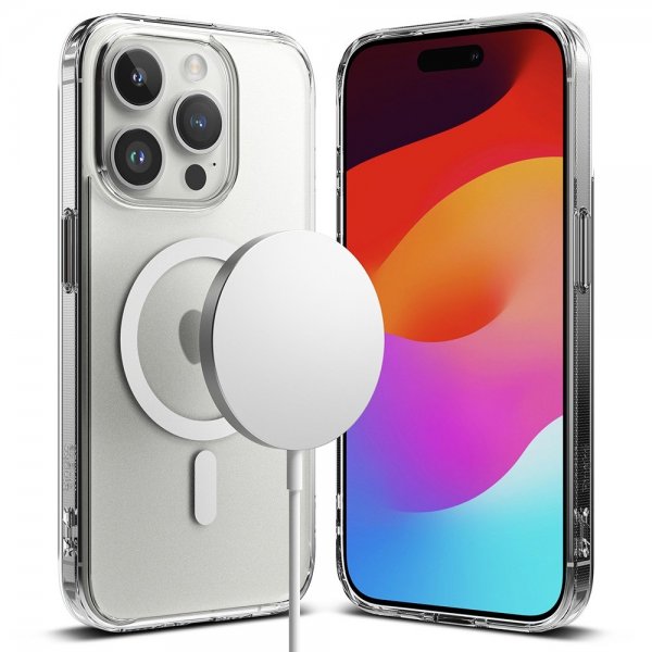 Ringke iPhone 15 Pro Max Skal Fusion Magnetic Matte Clear