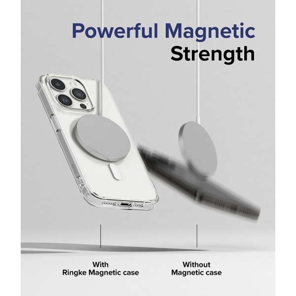 Ringke iPhone 15 Pro Max Skal Fusion Magnetic Matte Clear