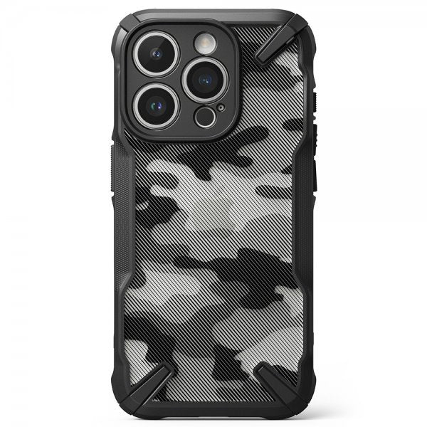 Ringke iPhone 15 Pro Max Skal Fusion X Design Camo Black