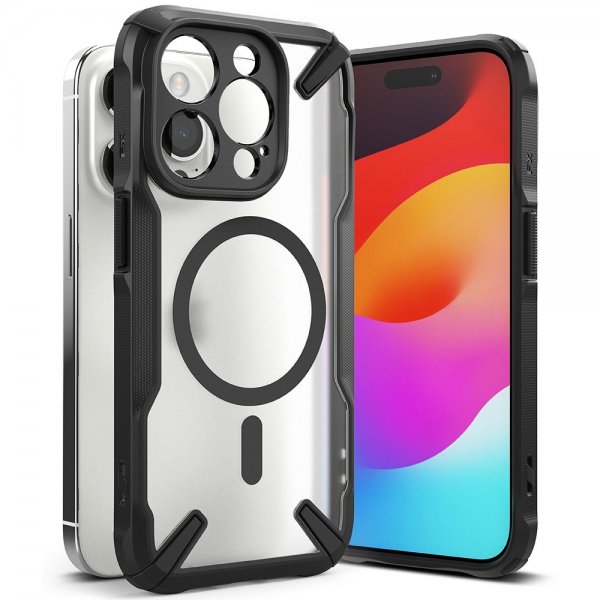 Ringke iPhone 15 Pro Max Skal Fusion X Magnetic Matte Black