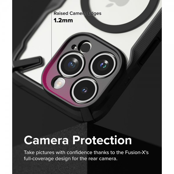 Ringke iPhone 15 Pro Max Skal Fusion X Magnetic Matte Black