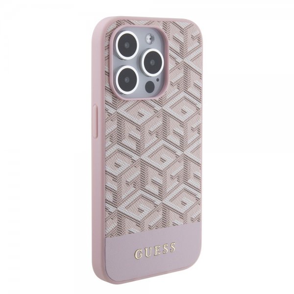 Guess iPhone 15 Pro Max Skal G Cube MagSafe Rosa